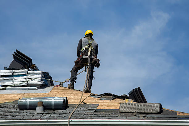 Professional Gutter Installation technician working in Millheim, PA